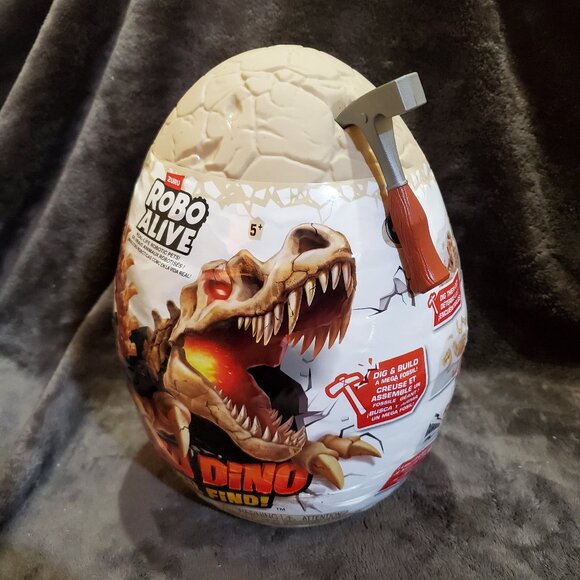 Robo Alive Mega Dino Fossil Find (T-Rex) by ZURU Dig and Discover STEM HUGE EGG